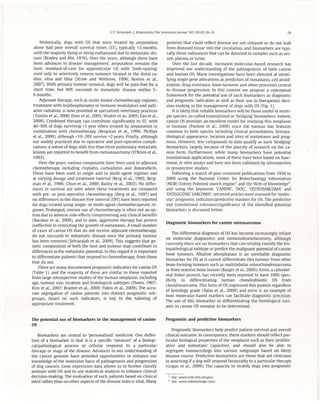 prognostic and predictive biomarkers of canine osteosarcoma | PDF