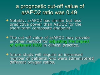 Prognostic Role Of Aa Do2 In Acute Pulmonary Embolism | PPT | Lung and ...