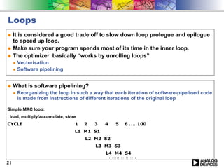 optimization c code on blackfin | PDF