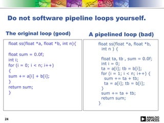optimization c code on blackfin | PDF