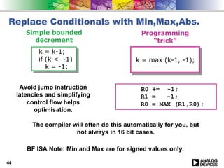 optimization c code on blackfin | PDF