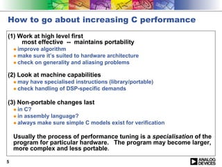 optimization c code on blackfin | PDF