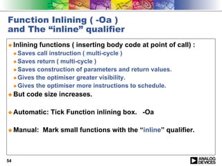 optimization c code on blackfin | PDF