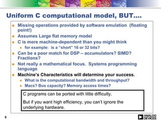 optimization c code on blackfin | PDF