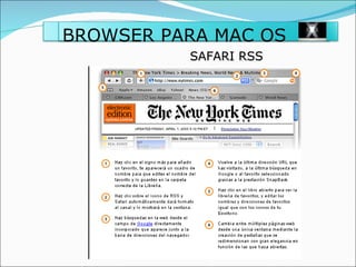 SAFARI RSS BROWSER PARA MAC OS 