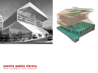 seattle public library
1999–2004   seattle, washington usa   412,000 sf, rem koolhaas / OMA
 