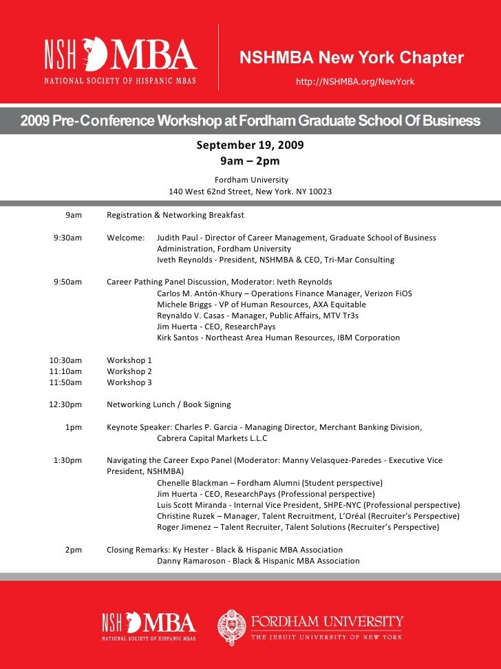 PreConference Program