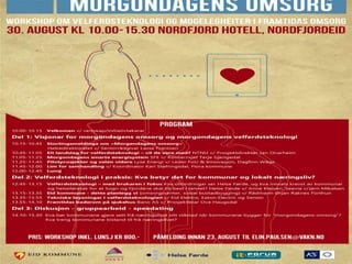 Program for omsorgsteknologiworkshop Nordfjordeid 30.aug 2013