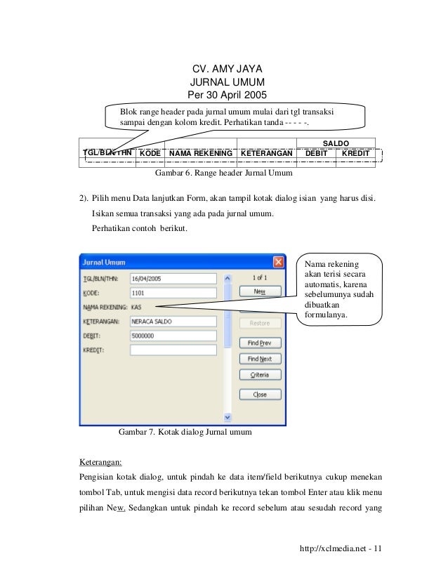 Program Aplikasi Akuntansi Excel Program Aplikasi Akuntansi Excel
