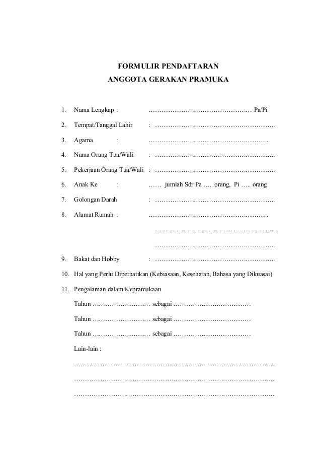 anggota formulir pendaftaran pramuka kerja Program lva1 pramuka app6892 150519235922 gerakan anggota formulir pendaftaran pramuka kerja Program lva1 pramuka app6892 150519235922 gerakan