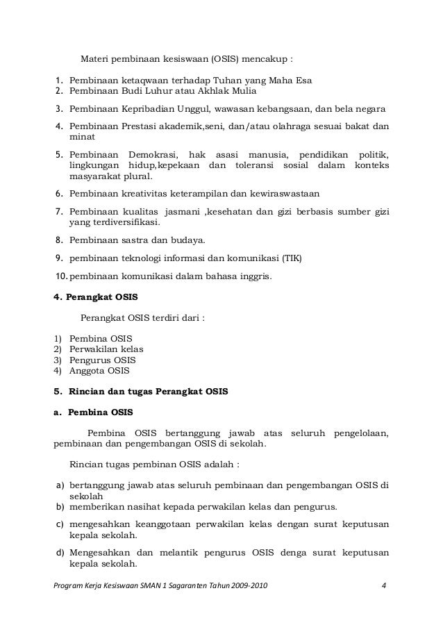 Program Kerja Osis Bidang Kesehatan Dan Gizi Info Program Kerja Osis Bidang Kesehatan Dan Gizi Info
