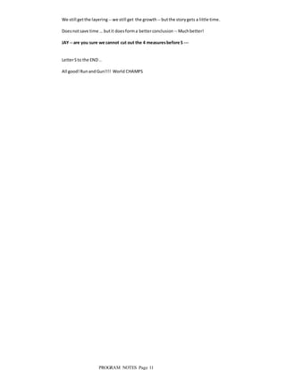 Program Notes  Closer