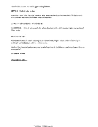 Program Notes  Closer