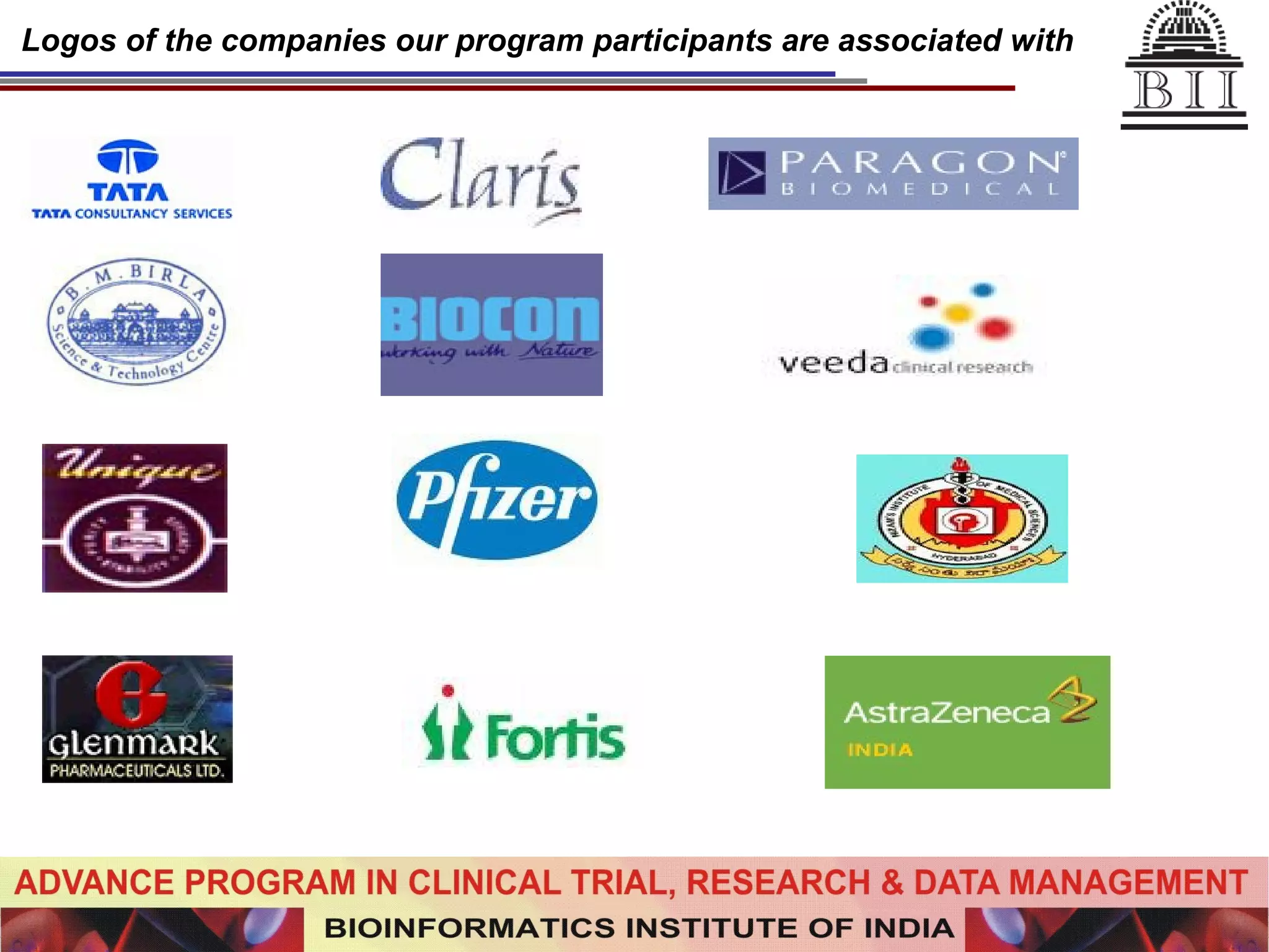 Logos of the companies our program participants are associated with 