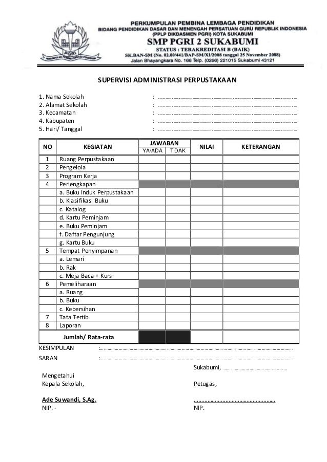 Program supervisi