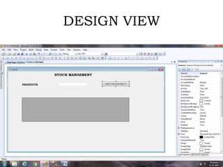 DESIGN VIEW
 