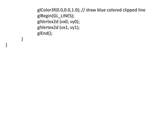 10CSL67 CG LAB PROGRAM 2 | PPT