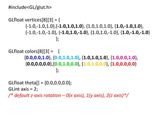 10CSL67 CG LAB PROGRAM 3 | PDF