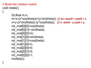 10CSL67 CG LAB PROGRAM 4 | PPT
