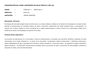 Programa Enfermería 102