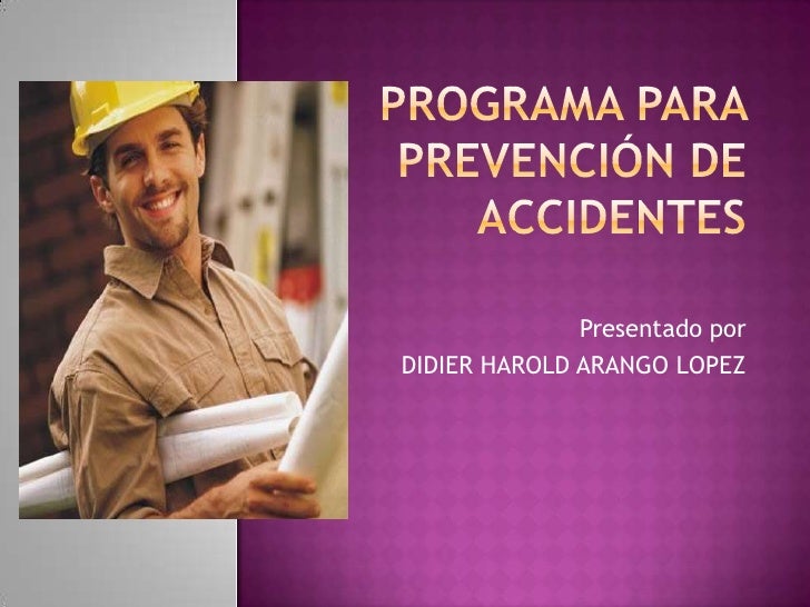 Programa para prevencion de accidentes