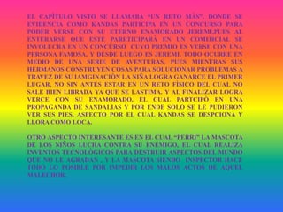 FORMATO DEL PROGRAMA/DESCRIPCIÒN:PARA COMENZAR ESTE PROGRAMA FUE VISTO EN UN CANAL INTERNCAIONAL LLAMADO