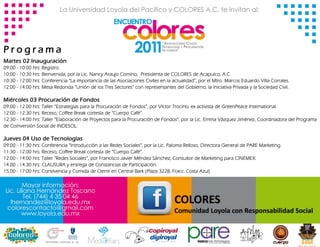 Encuentro COLORES 2011 - Programa