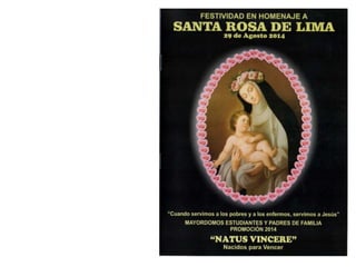 Programa 9na Santa Rosa de Lima