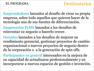 Programa "Liderazgo Emprendedor"  del Cetean