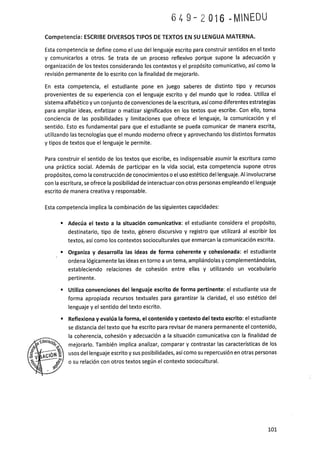 Programa curricular de Educación Primaria 2017