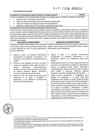 Programa curricular de Educación Primaria 2017