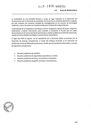 Programa curricular de Educación Primaria 2017