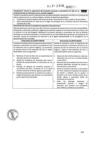 Programa curricular de Educación Primaria 2017