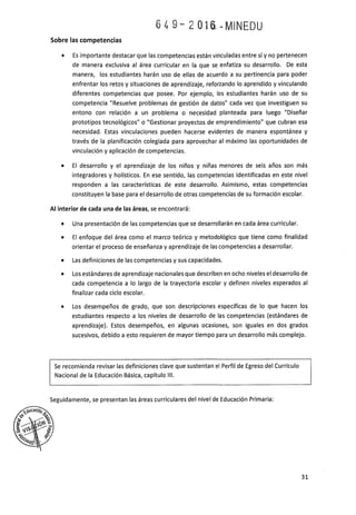 Programa curricular de Educación Primaria 2017