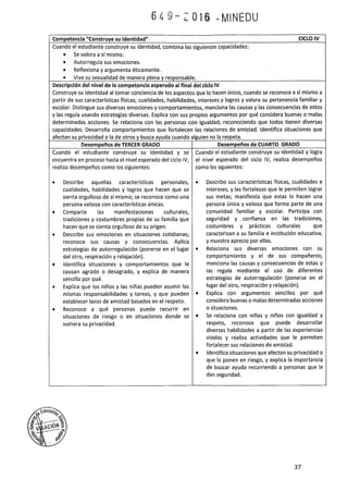 Programa curricular de Educación Primaria 2017