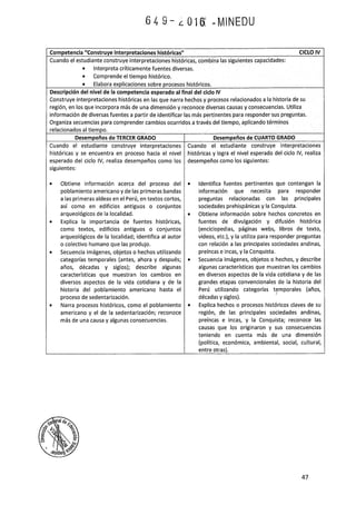 Programa curricular de Educación Primaria 2017