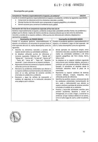 Programa curricular de Educación Primaria 2017