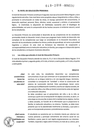 Programa curricular de Educación Primaria 2017