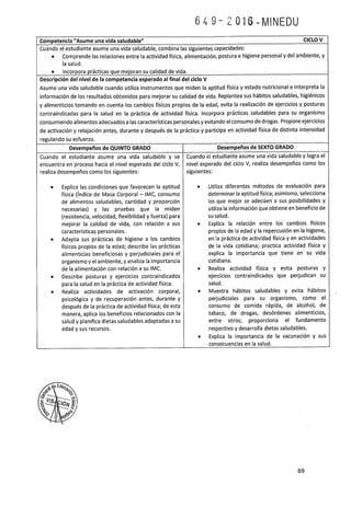 Programa curricular de Educación Primaria 2017