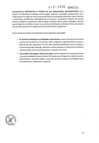 Programa curricular de Educación Primaria 2017