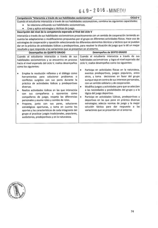 Programa curricular de Educación Primaria 2017