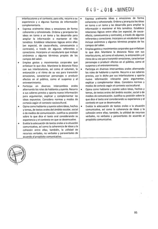 Programa curricular de Educación Primaria 2017