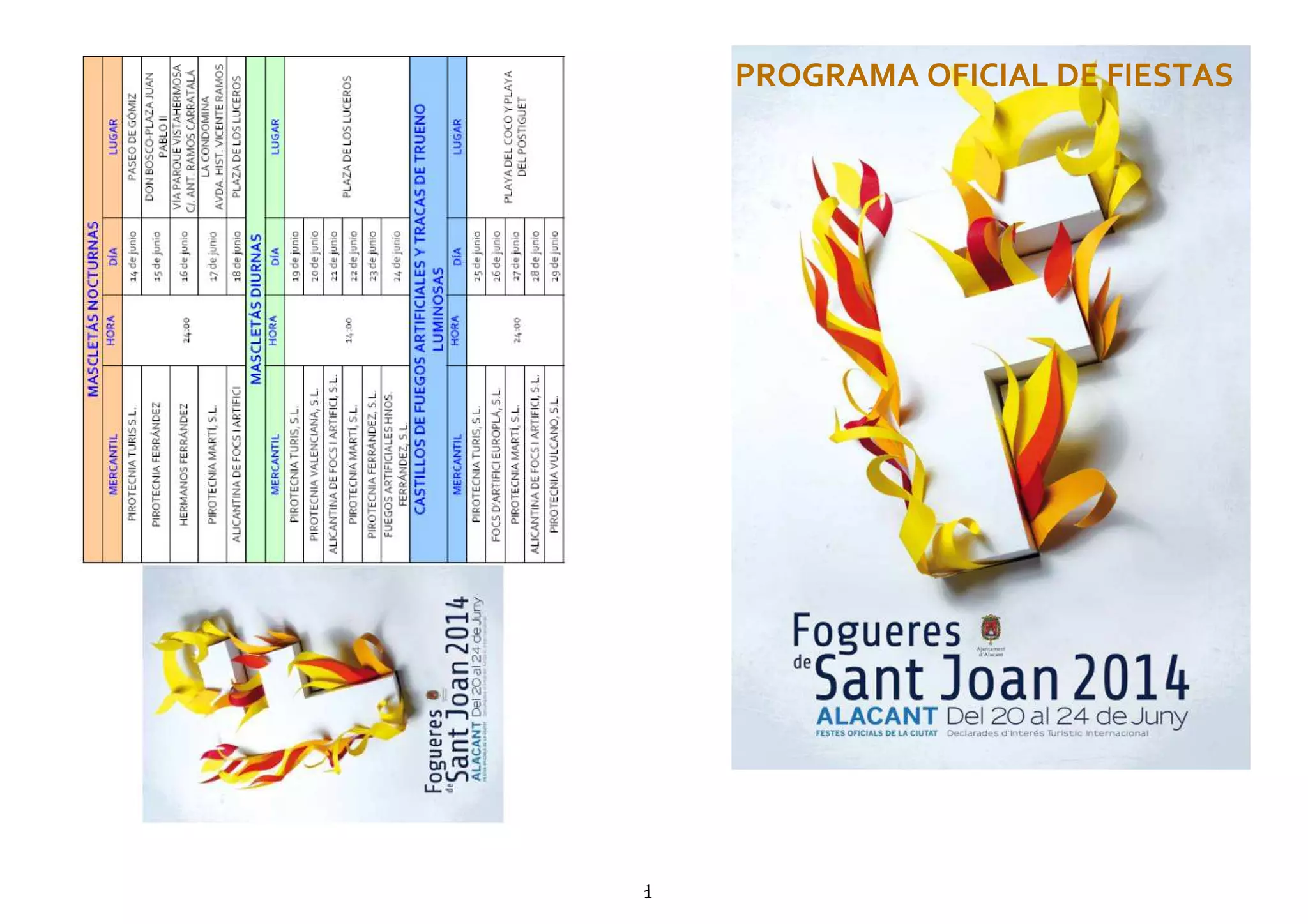 11
PROGRAMA OFICIAL DE FIESTAS
 