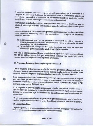 PROGRAMA DE GOBIERNO ALIANZA LIBERTAD Y DEMOCRACIA