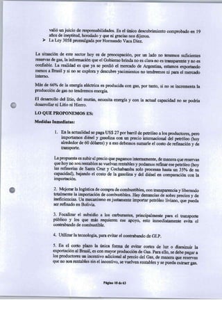 PROGRAMA DE GOBIERNO ALIANZA LIBERTAD Y DEMOCRACIA