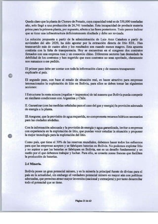 PROGRAMA DE GOBIERNO ALIANZA LIBERTAD Y DEMOCRACIA