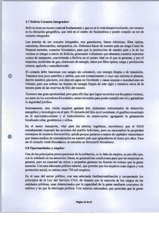 PROGRAMA DE GOBIERNO ALIANZA LIBERTAD Y DEMOCRACIA