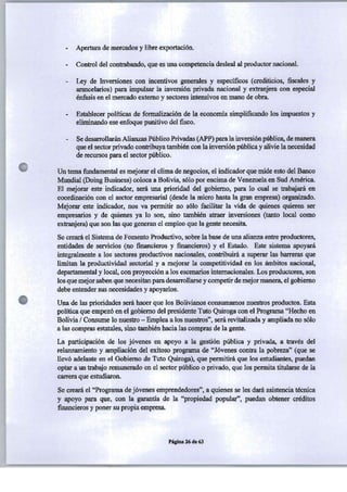 PROGRAMA DE GOBIERNO ALIANZA LIBERTAD Y DEMOCRACIA