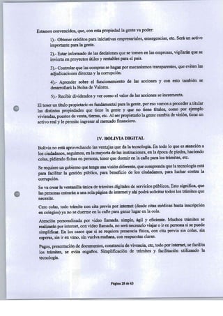PROGRAMA DE GOBIERNO ALIANZA LIBERTAD Y DEMOCRACIA