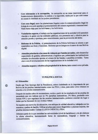 PROGRAMA DE GOBIERNO ALIANZA LIBERTAD Y DEMOCRACIA